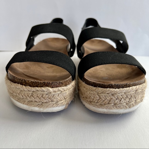 MADDEN GIRL Cybell Flexible Strap Platform Sandals BLACK 10 - Picture 6 of 9